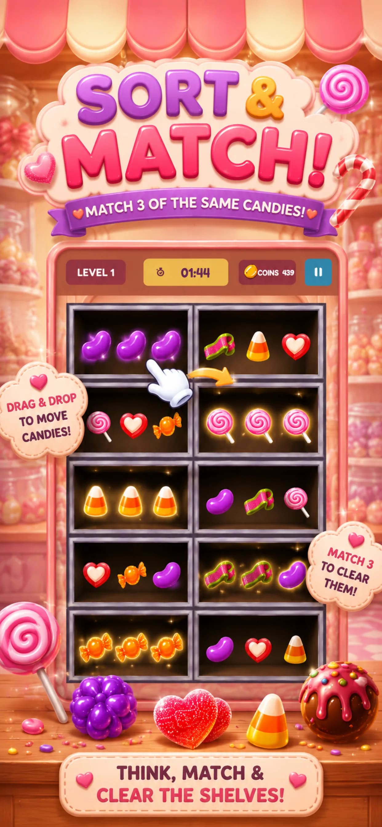 Candy Shop Sorting screenshot 5