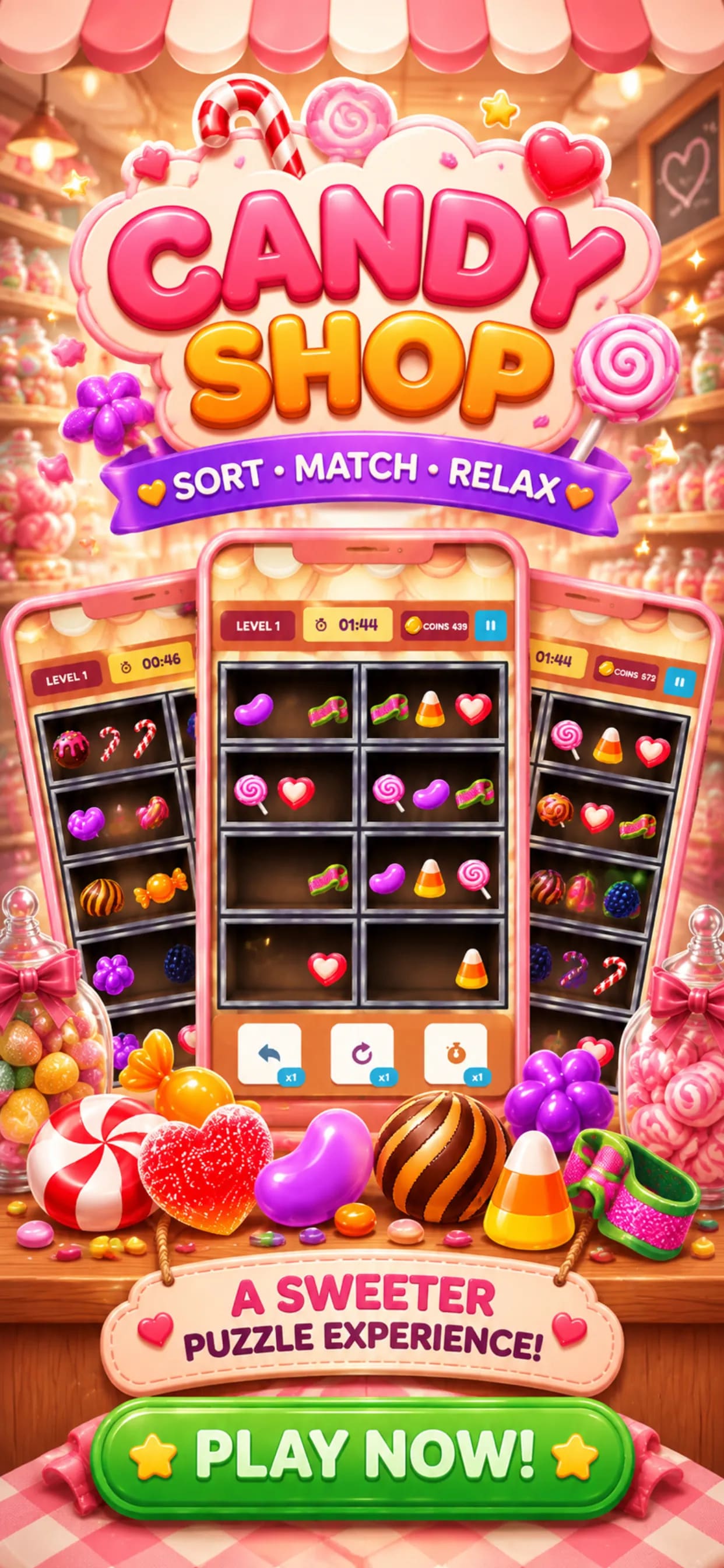 Candy Shop Sorting screenshot 1