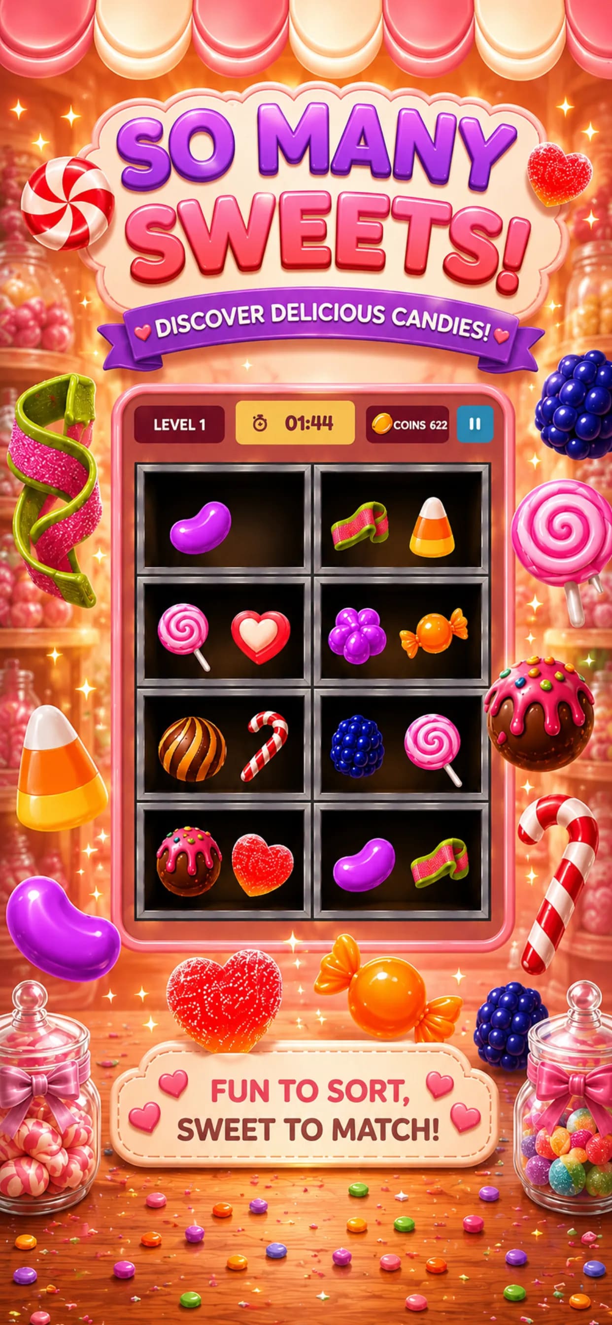 Candy Shop Sorting screenshot 2